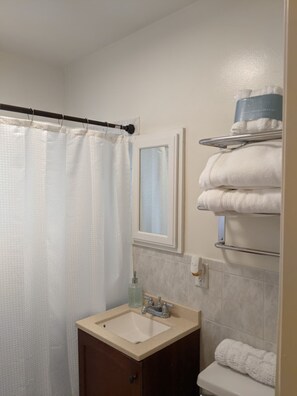 Shower - Charming SoCal Apartment (Downey)