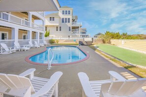 Piscina externa, piscina aquecida