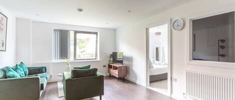 2 bedrooms, blackout drapes, iron/ironing board, free WiFi