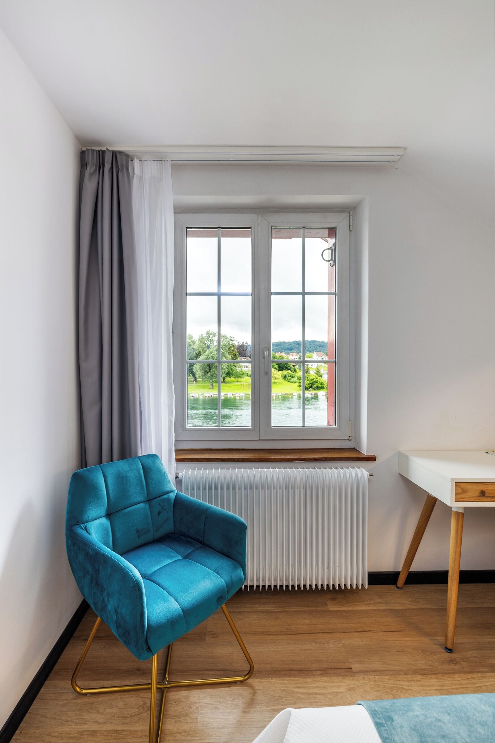 Kahden hengen huone, jokinäköala | Untuvapeitot, ilmainen Wi-Fi, vuodevaatteet