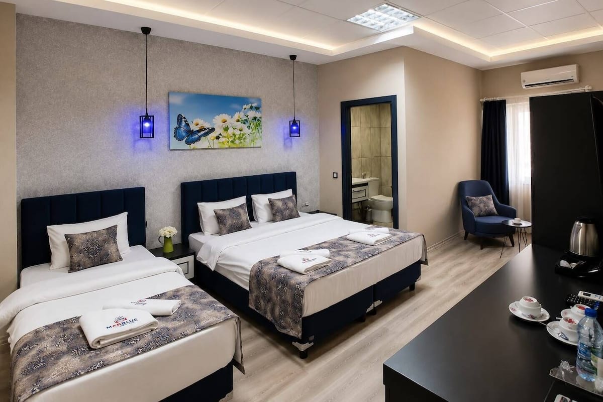 Premium bedding, minibar, desk
