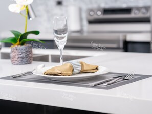 Fridge, microwave, oven, stovetop - Chic View 1 Bedroom Condo  — 10 min from the Airport! (Montego Bay)