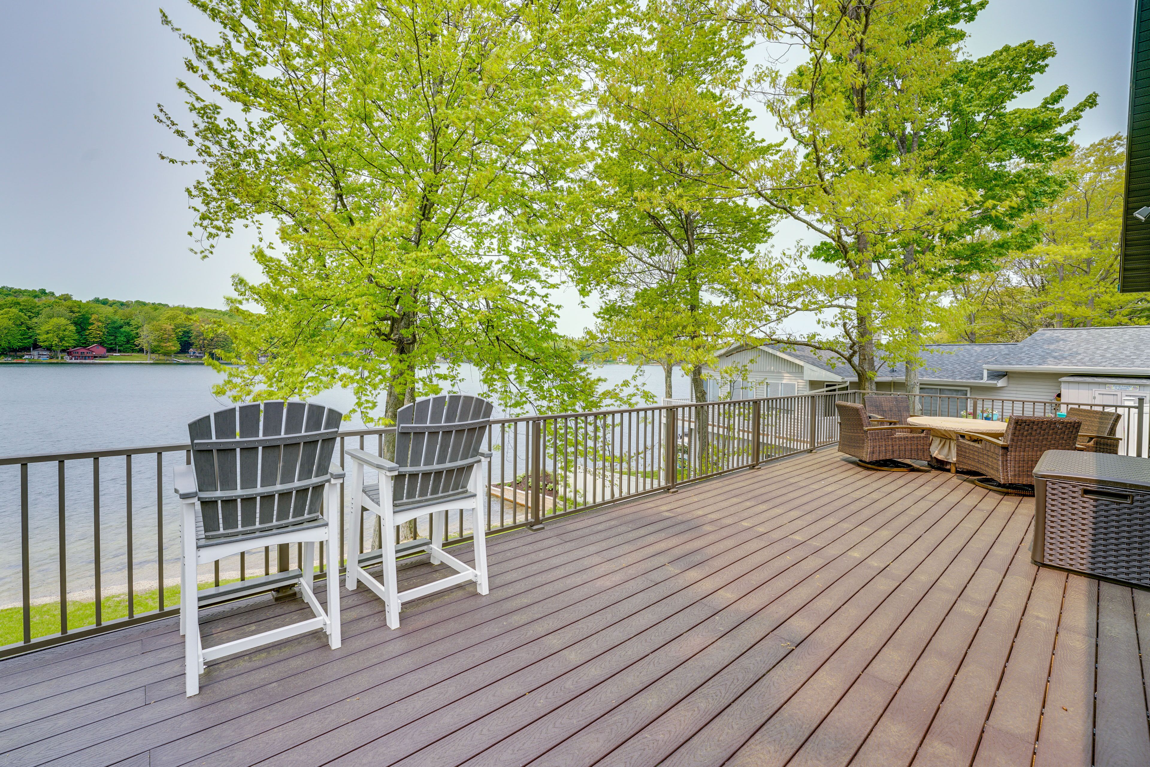 Family Home on Crystal Lake w/ Private Beach!
