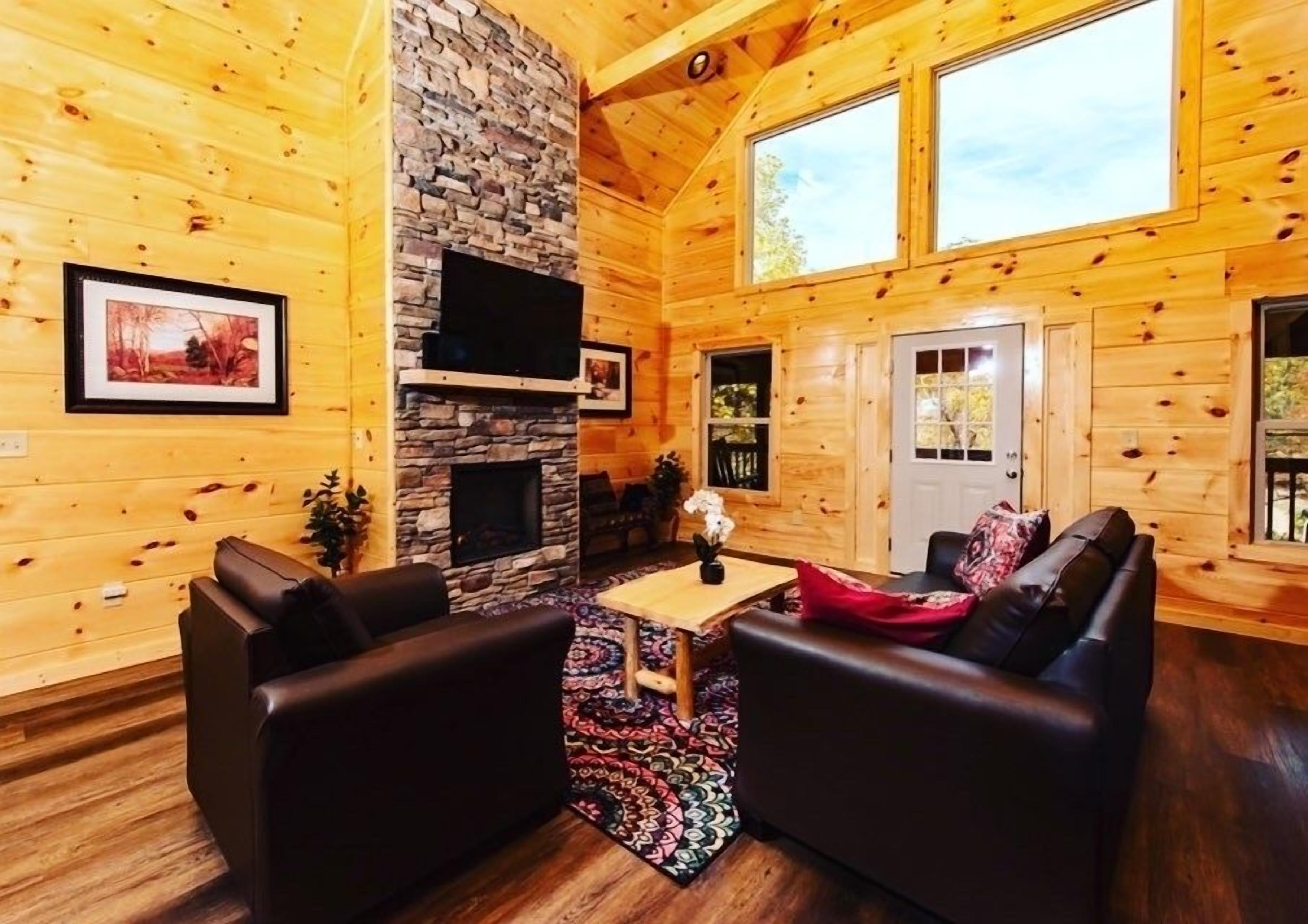 Smart-tv och eldstad