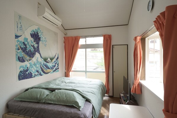 2 bedrooms, desk, bed sheets - Carden House Ozasa 203 - Garden House Kosasa 203 / Fukuoka Fukuoka (Fukuoka)