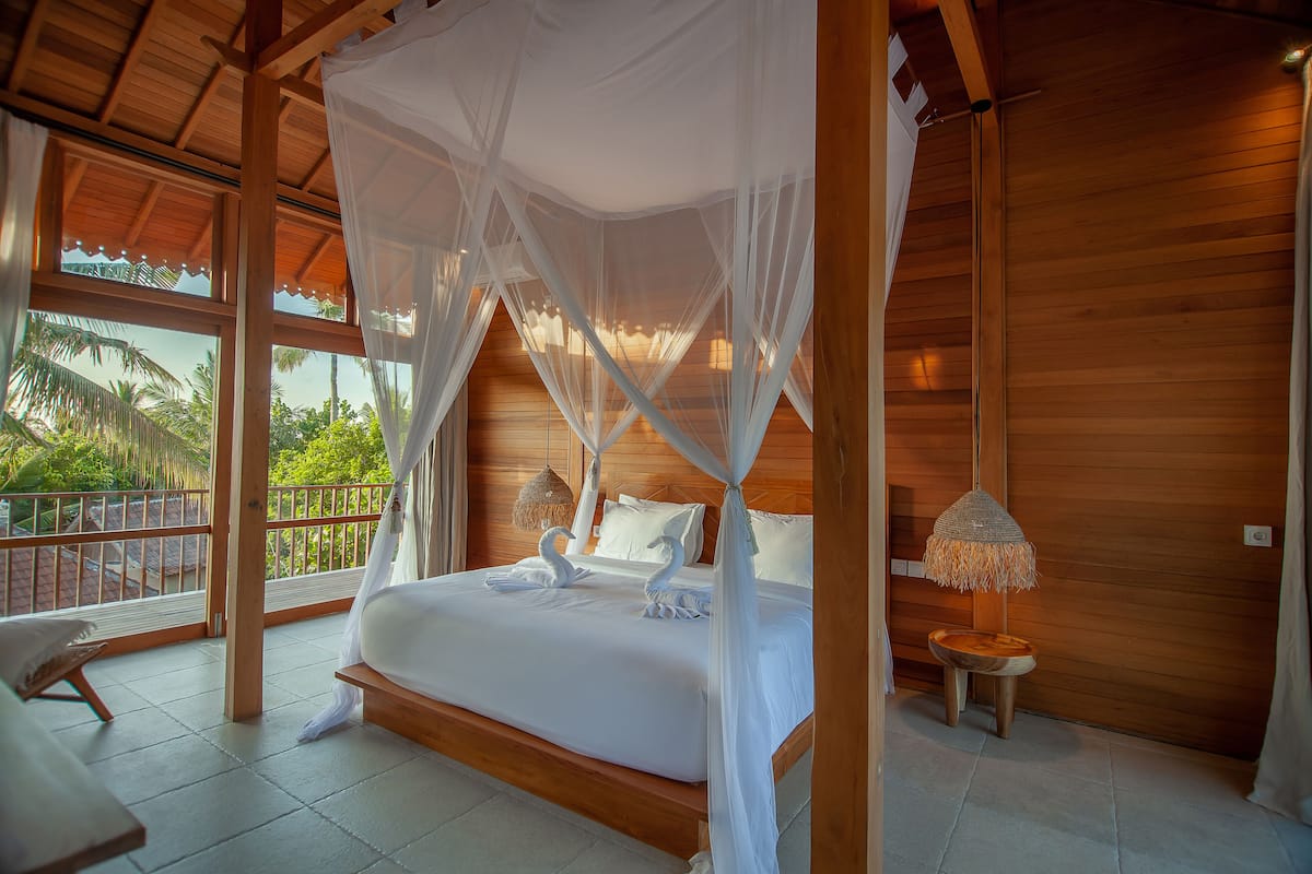 Villa, 2 Bedrooms | 3 bilik tidur, cadar kapas Mesir, peralatan tempat tidur premium