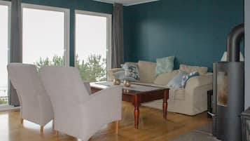 TV, fireplace, DVD player