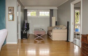 Fernseher, Kamin, DVD-Player