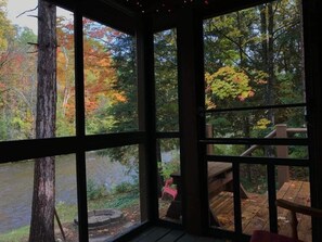 Interior - Cozy river cabin, steps away from blue ribbon fishing hiking trails. (Afton)