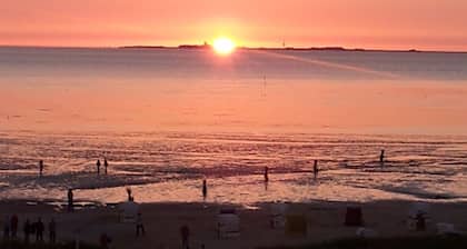 Wonderful sea view apartment with swimming pool - Haus am Sahlenburger Strand