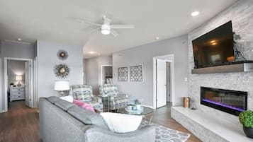 Smart TV, fireplace, offices