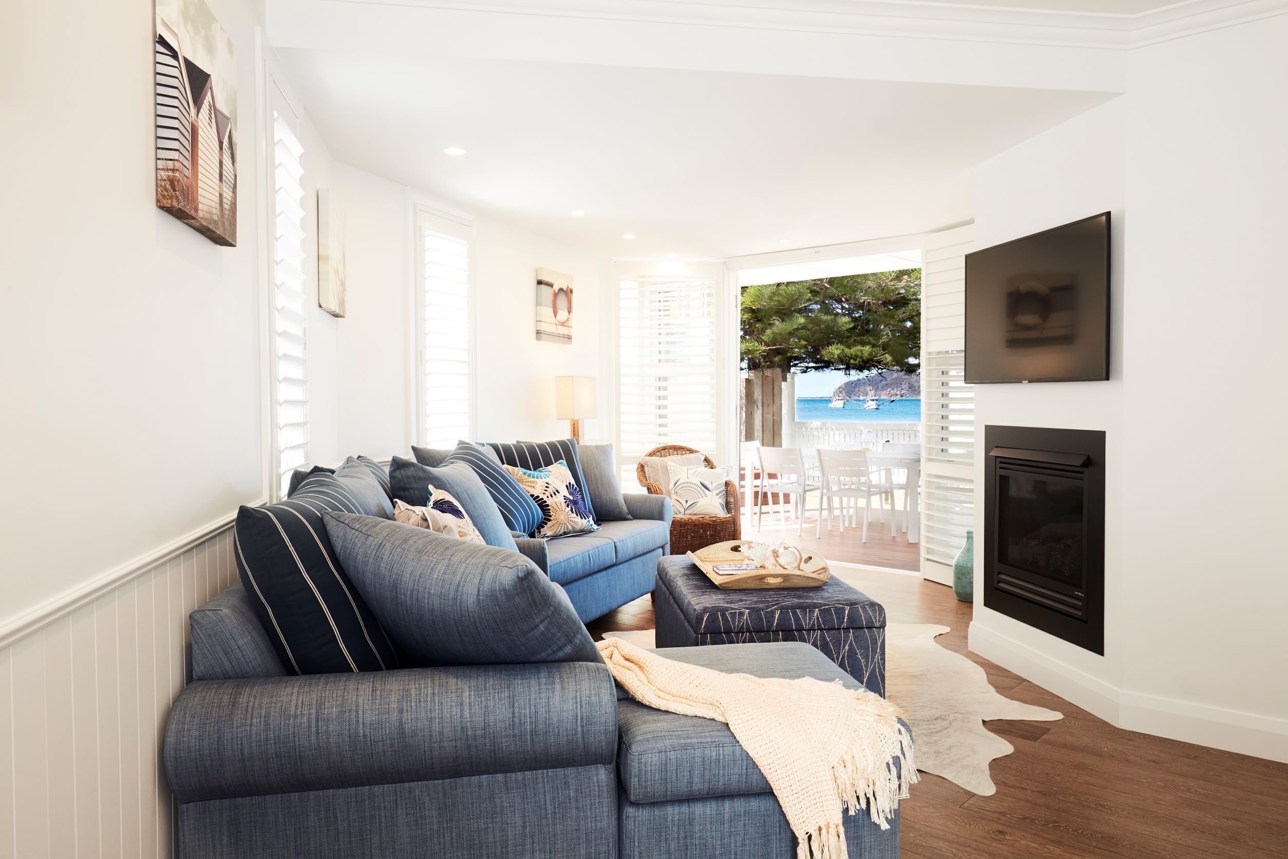 TV connectée, cheminée