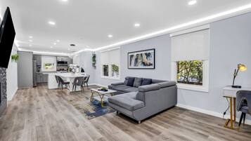 Signature Cottage, 3 Bedrooms, Non Smoking, Terrace | Living room | 55-inch Smart TV with digital channels, TV