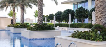 Luxury, beach front, family friendly 3 Bed Condo.  Mamsha Al Saadiyat