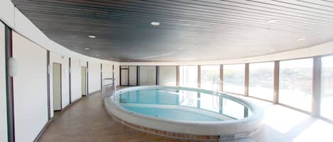 Indoor pool, a heated pool