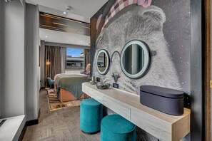 The Bonnie Suite | In-room safe, desk, laptop workspace, iron/ironing board