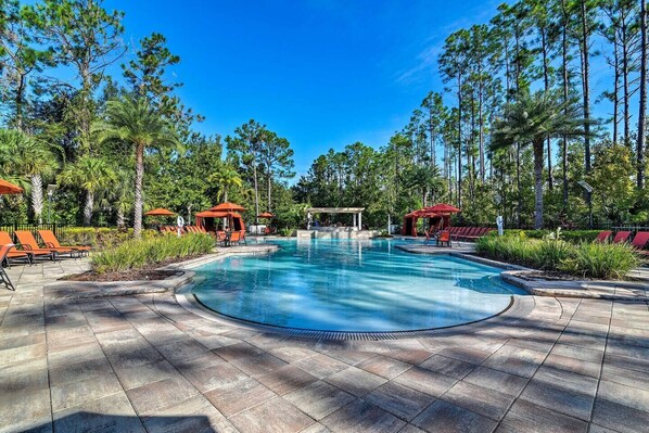 A heated pool