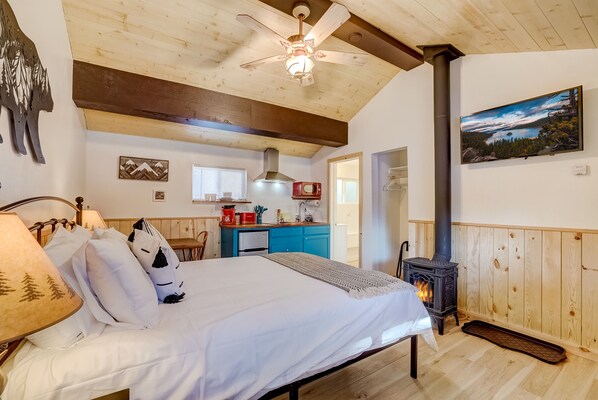 1 dormitori, escriptori, wifi i roba de llit 