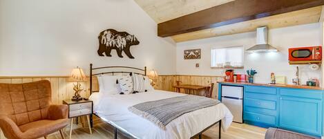 1 dormitorio, escritorio, tabla de planchar con plancha y wifi gratis