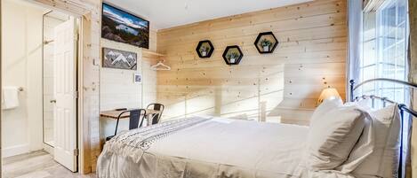 1 dormitorio, escritorio, tabla de planchar con plancha y wifi gratis