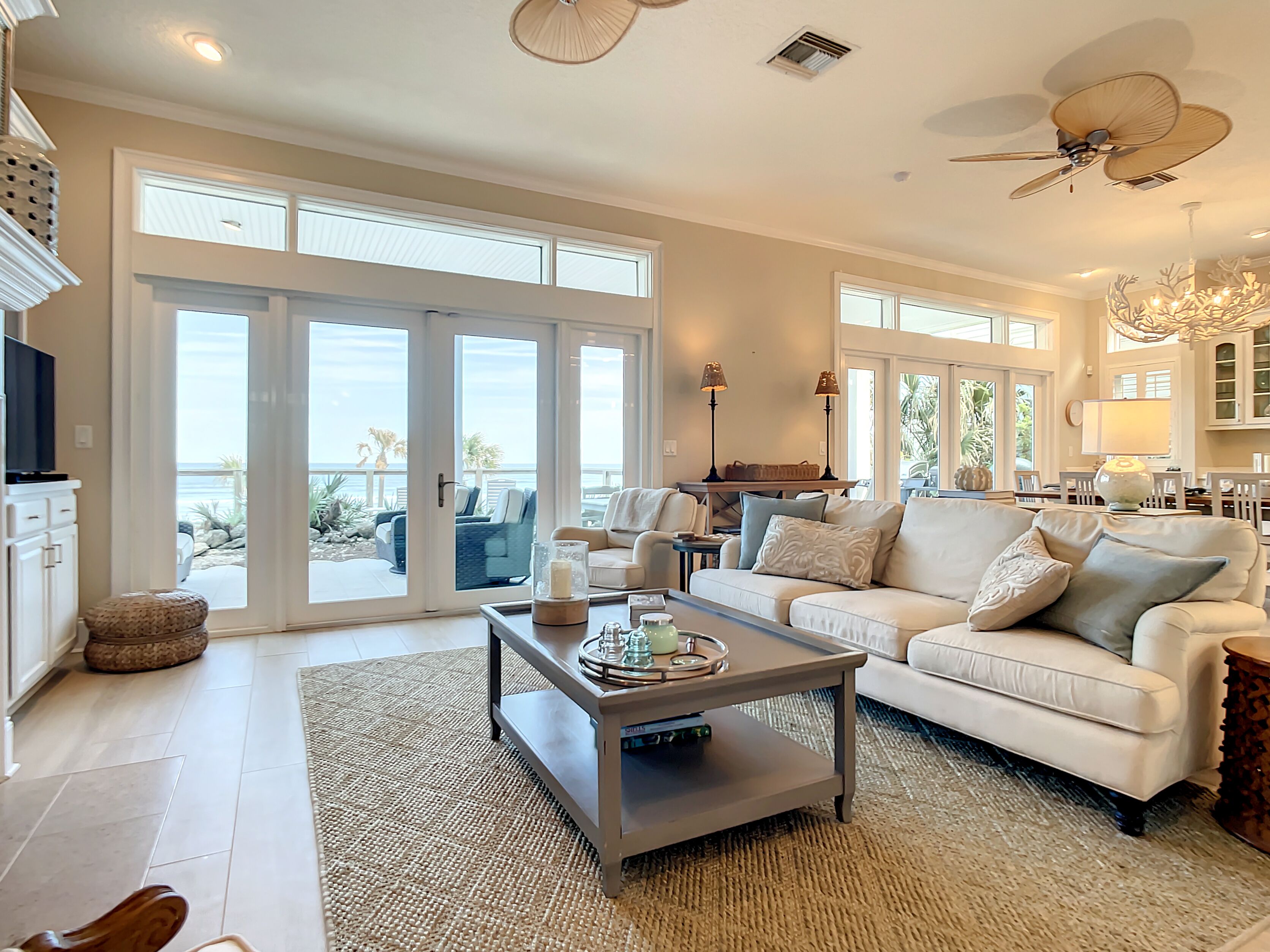 Smart TV, fireplace, printers