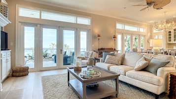 Smart TV, fireplace, printers