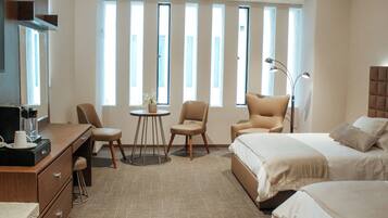 Habitación doble de lujo | 1 habitación, ropa de cama de alta calidad y edredón