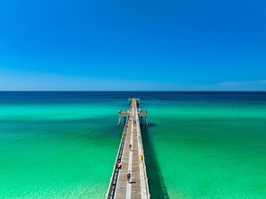Beach nearby, sun-loungers