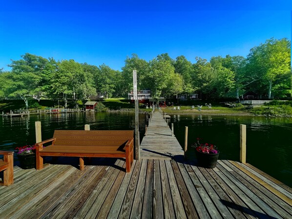 Property grounds - Twin Pines at the Lake -  waterfront access w/ docks, swimming, fishing, boating (Cooperstown)
