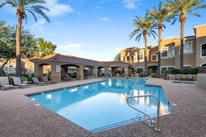 A heated pool