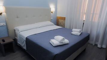 Desk, free WiFi, bed sheets