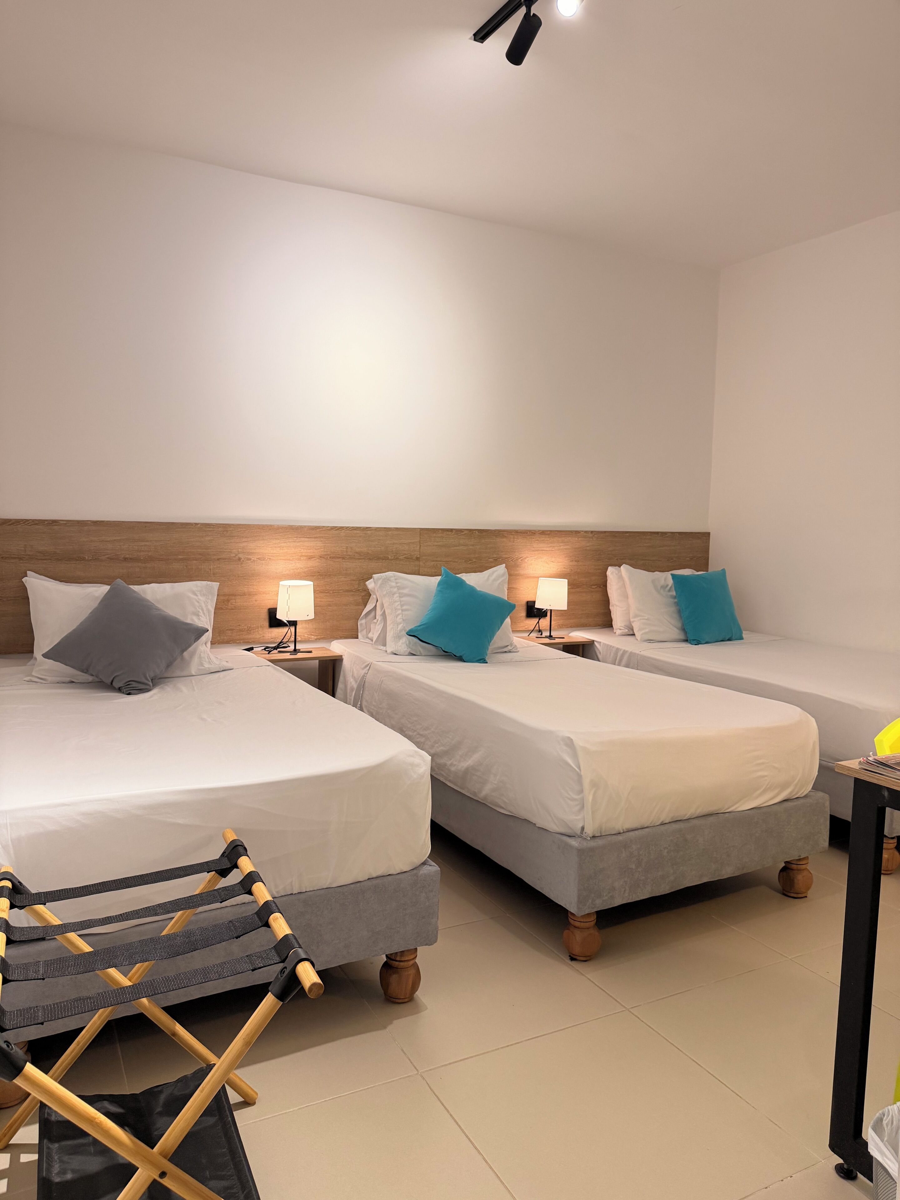 Habitación triple estándar, 3 camas individuales | Ropa de cama de alta calidad y edredones de plumas