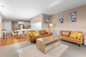 TV, fireplace, offices