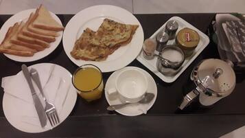 Petit déjeuner continental compris tous les jours