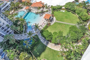 A heated pool