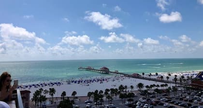 Luxe townhouse 2 blk walk to Clearwater Beach, Pier 60, Rooftop patio sunsets