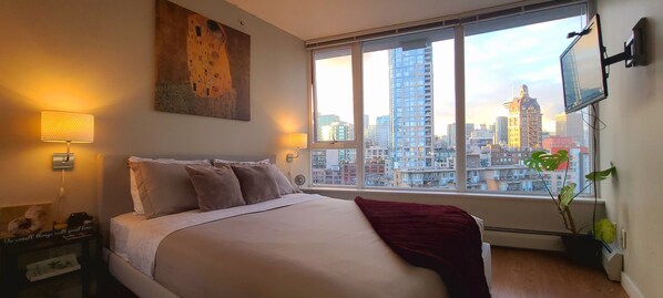 1 chambre, fer et planche à repasser, Wi-Fi, literie fournie