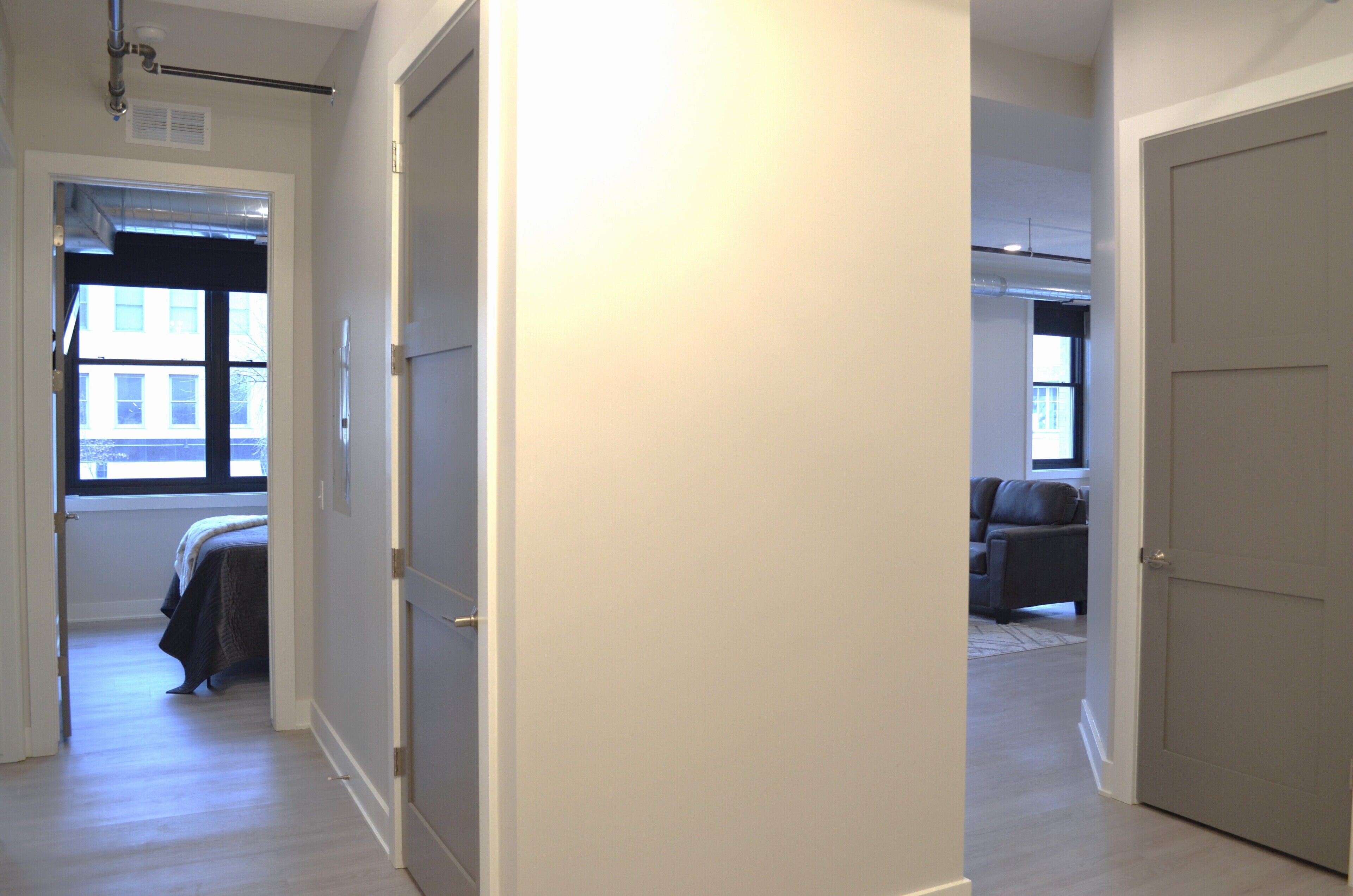 2 makuuhuonetta, silitysrauta/-lauta, vauvan matkasänky, ilmainen Wi-Fi