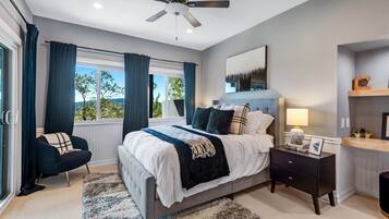 4 bedrooms, iron/ironing board, travel crib, WiFi