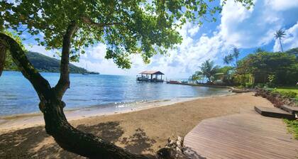 Cozy house by the sea with its private beach