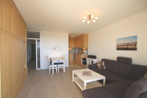 TV, stereo - Gmelinstraße 5 c, Whg. C3, By de Wyk - vacation apartment. Wyk, 2 rooms, approx. 50 m² (Wyk auf Föhr)