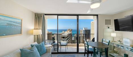 Leilighet, 1 soverom | Oppholdsområde