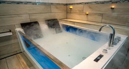 Whirpool und Sauna in neu renovierten Ferienwohnung "Spawo" mit WLAN