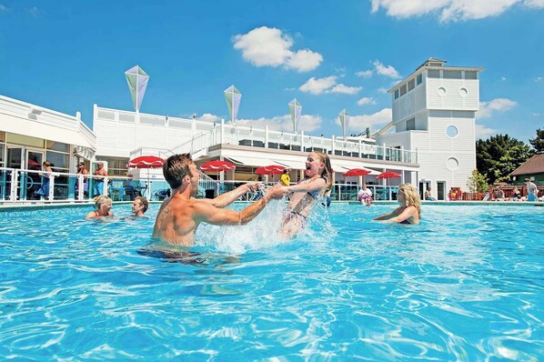 Chalet | Pool - Seaside 6-person Caravan at Rockley Park (Poole)