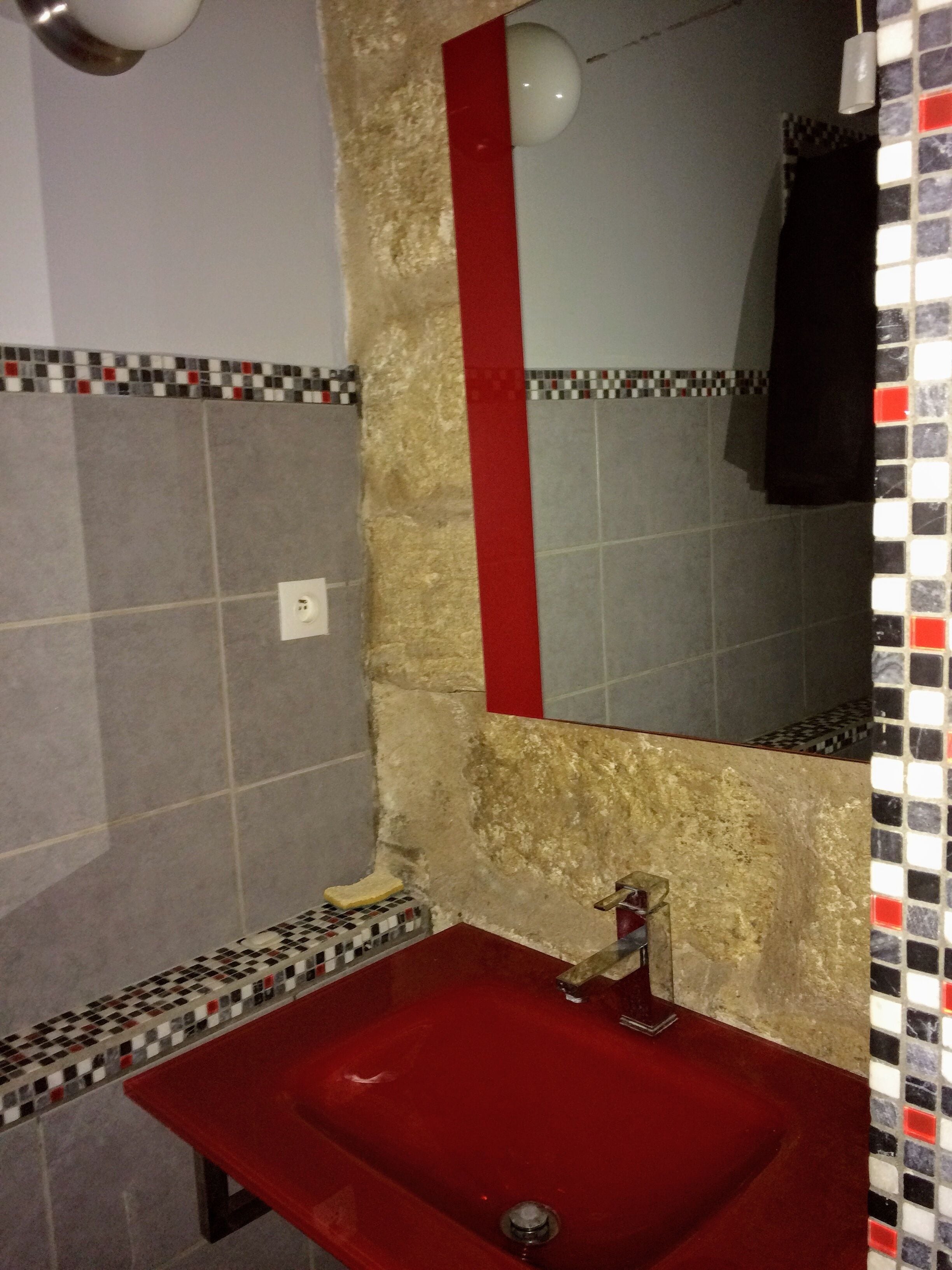 Douche, sèche-cheveux, serviettes fournies, papier toilette