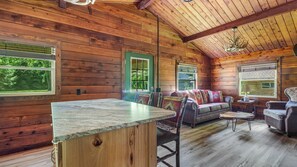 Interior - Cozy Log Cabin with Hot Tub (Champion)