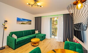 Suite monolocale Deluxe | Con stile personalizzato, con arredamento individuale, Wi-Fi gratuito