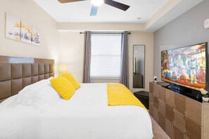 2 bedrooms, iron/ironing board, travel crib, free WiFi