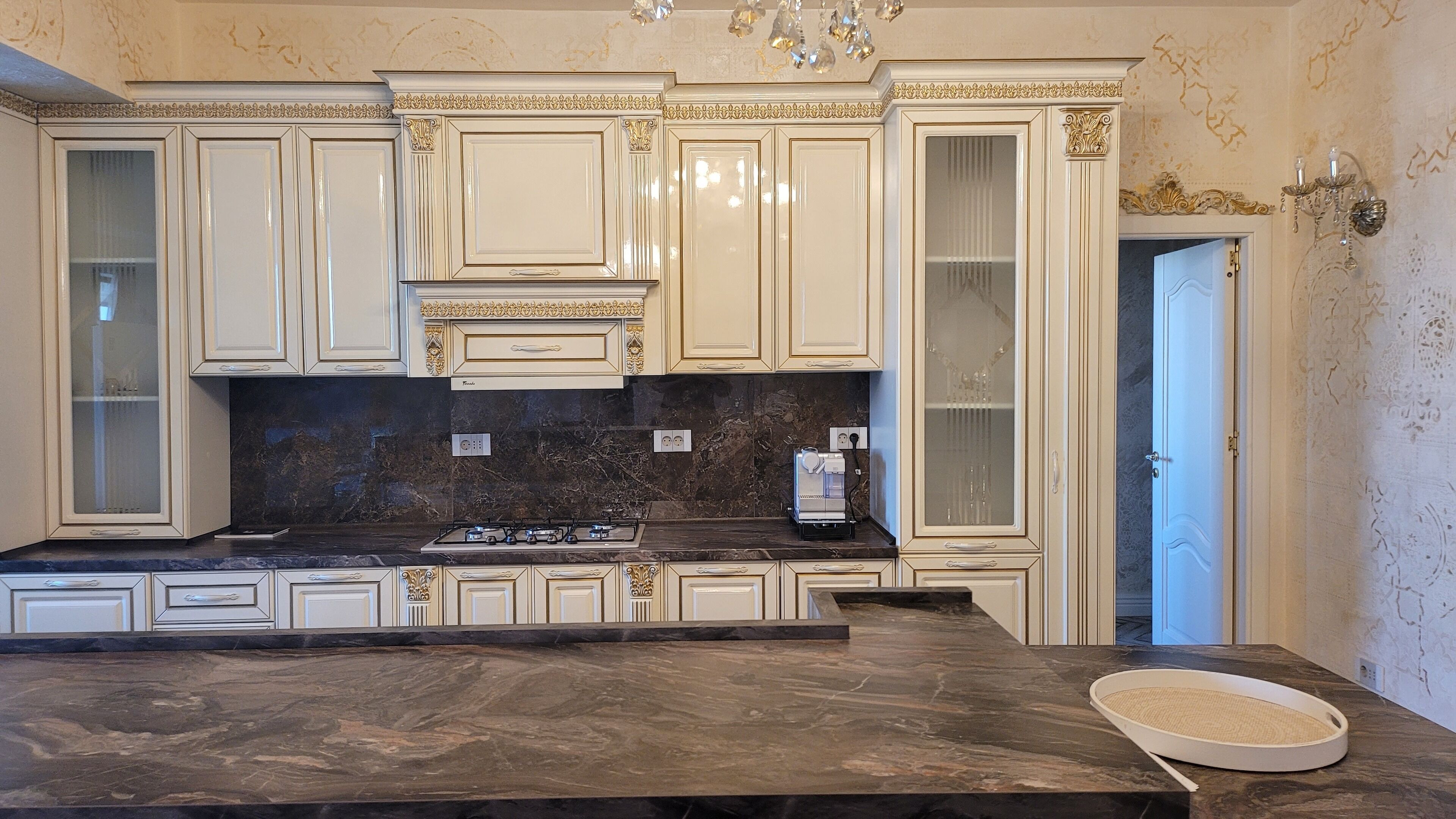 luxury penthouse | private kitchen | espresso maker, coffee/tea maker, electric kettle