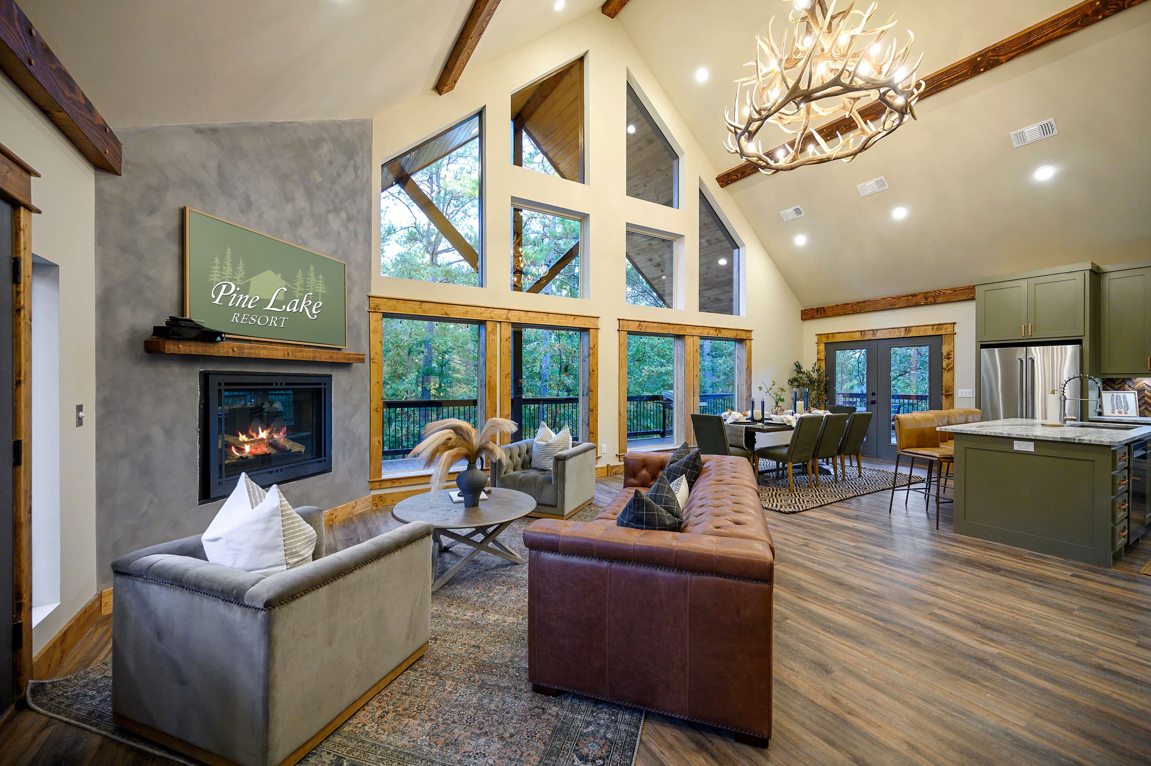 Smart TV, chimenea y videojuegos 